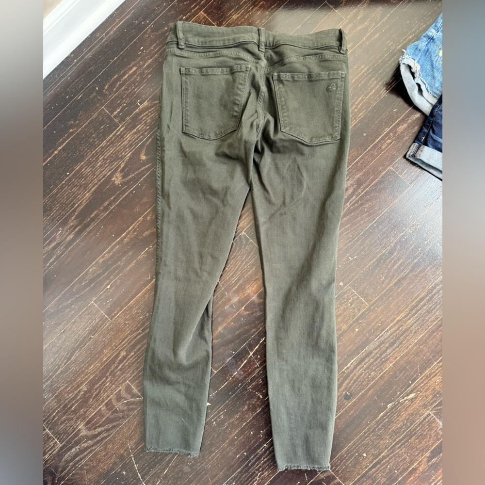 Green DL1961 denim skinny